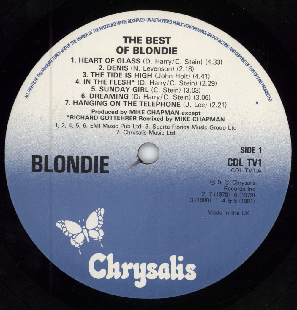 Blondie The Best Of Blondie - 1st - Complete UK vinyl LP album (LP record) BLOLPTH785217