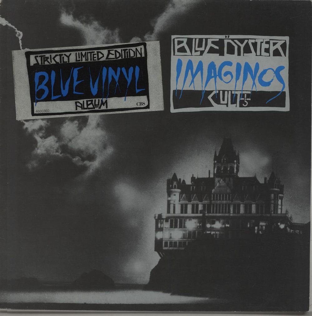 Blue Oyster Cult Imaginos - Blue Vinyl + Stickered Sleeve UK vinyl LP album (LP record) 4600360