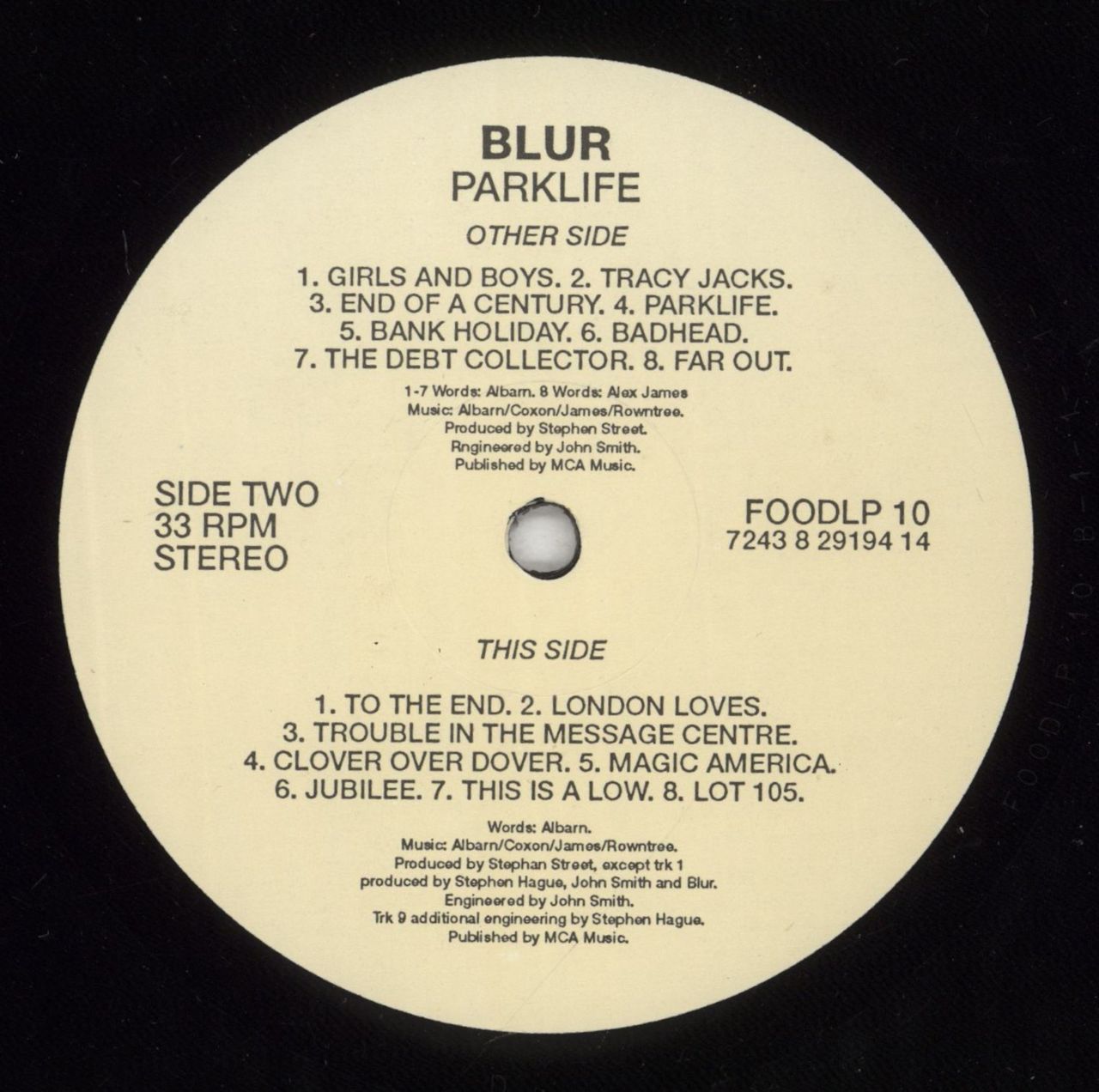Blur Parklife - Double Hype Stickered - EX UK Vinyl LP — RareVinyl.com