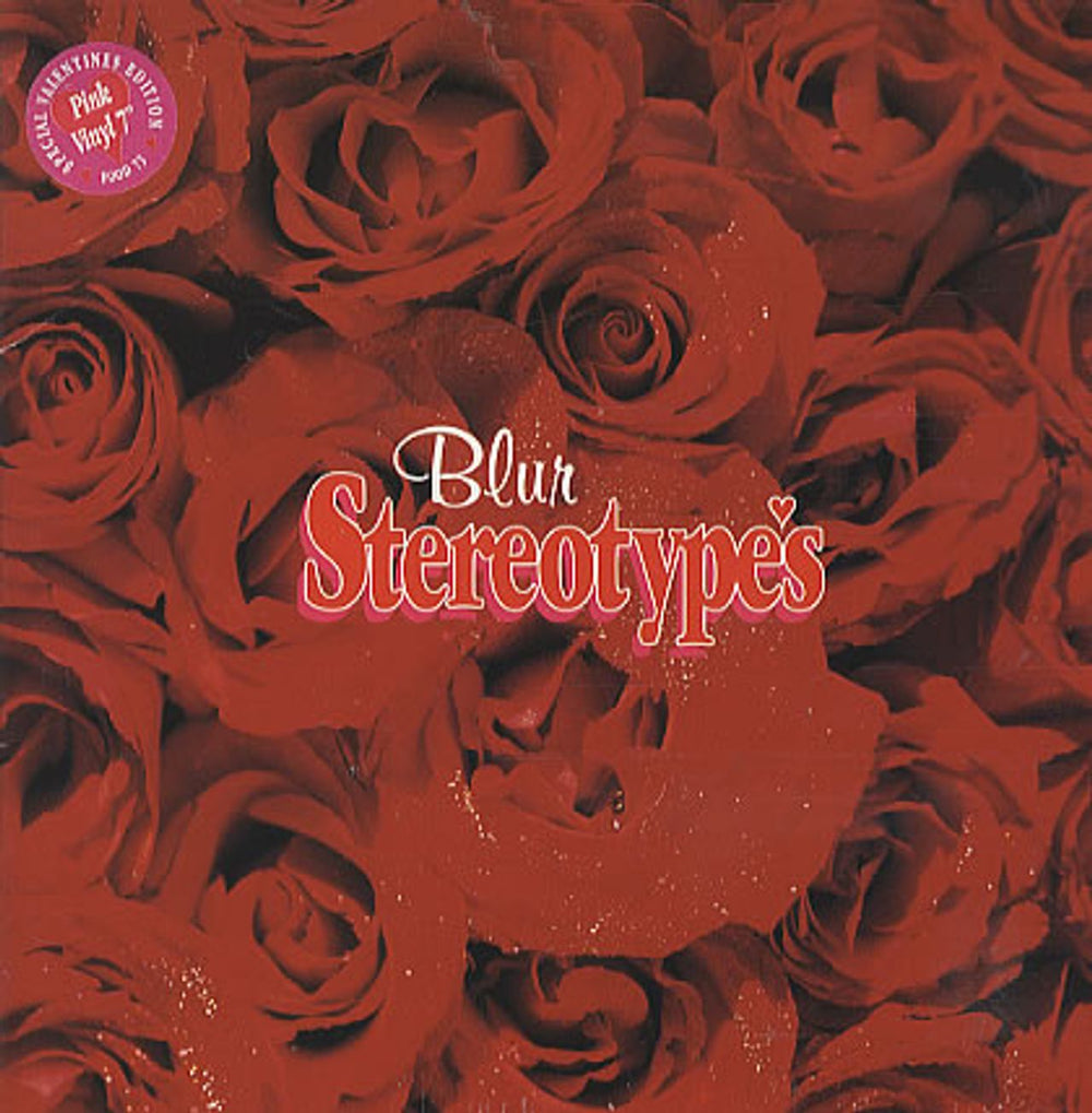 Blur Stereotypes - Pink UK 7" vinyl single (7 inch record / 45) FOOD73