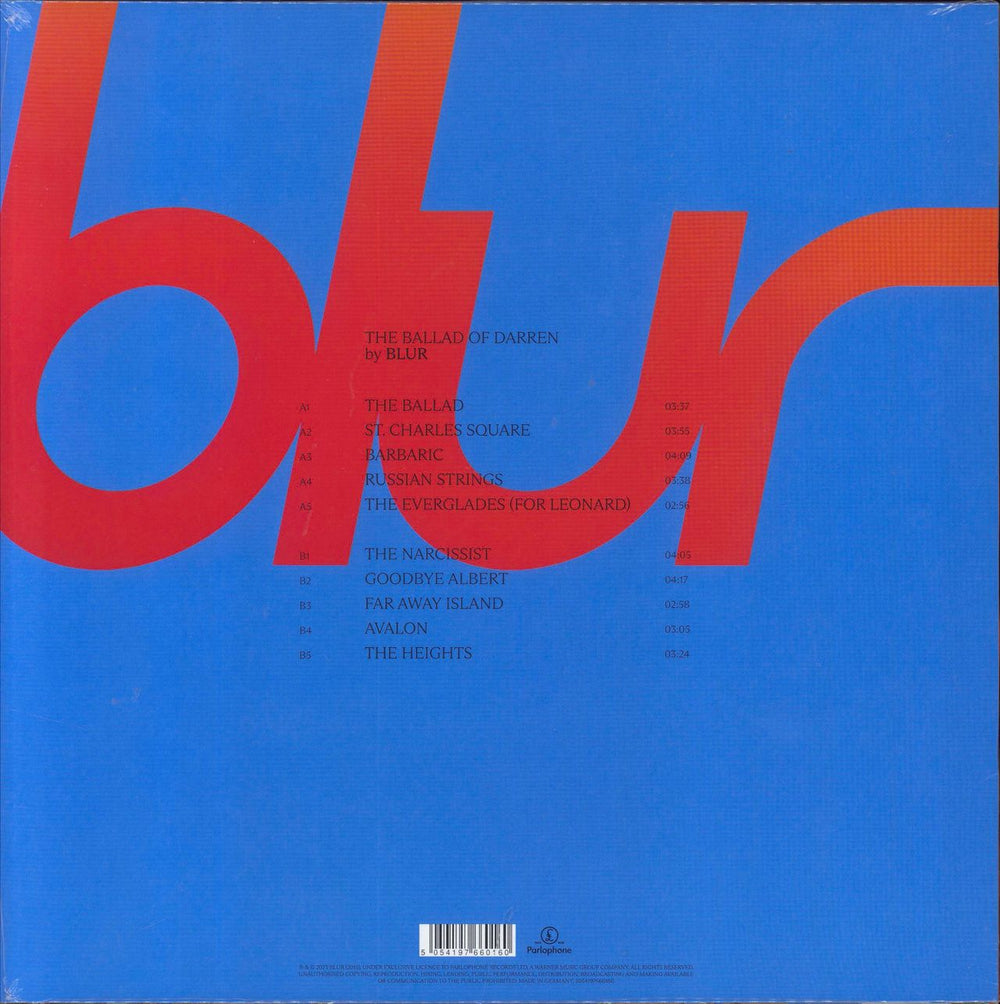 Blur The Ballad Of Darren - 180g - Sealed UK vinyl LP album (LP record) 5054197660160