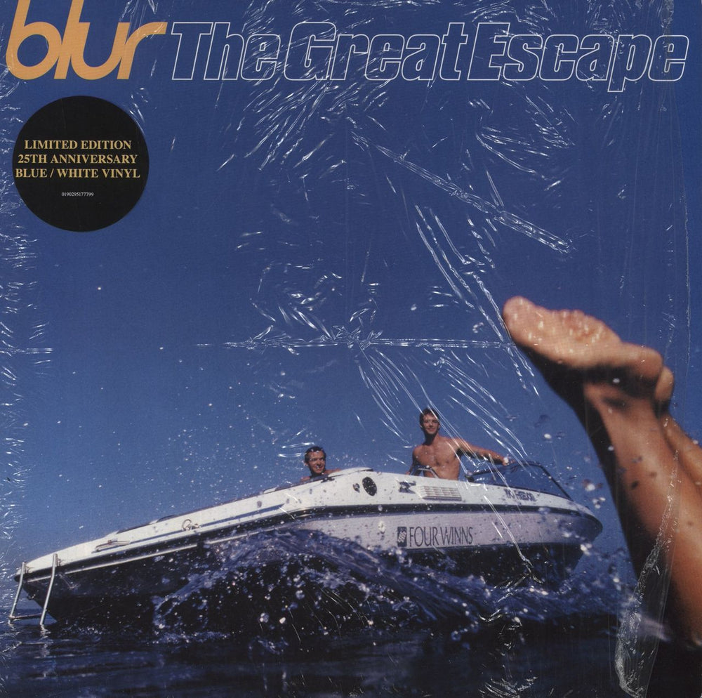 Blur The Great Escape - Blue & White Split Vinyl UK 2-LP vinyl record set (Double LP Album) FOODLPX14