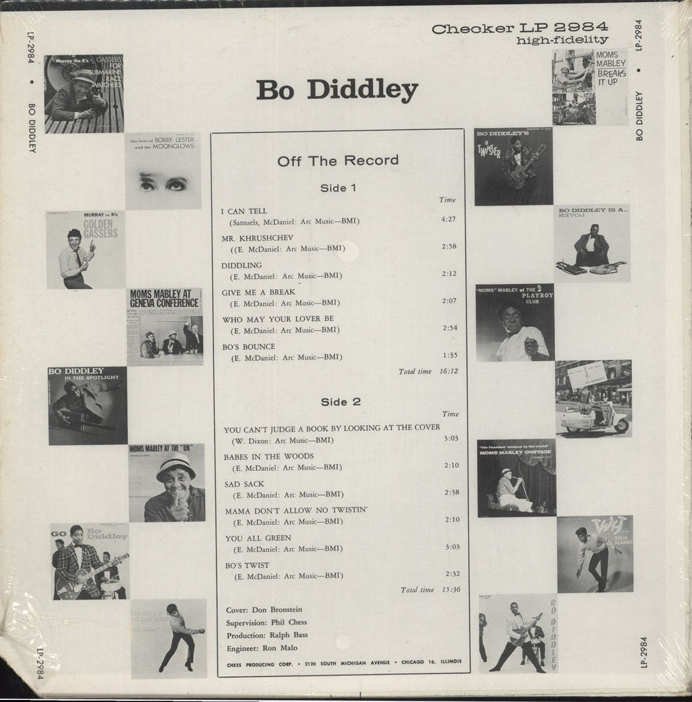 Bo Diddley Bo Diddley US vinyl LP album (LP record)