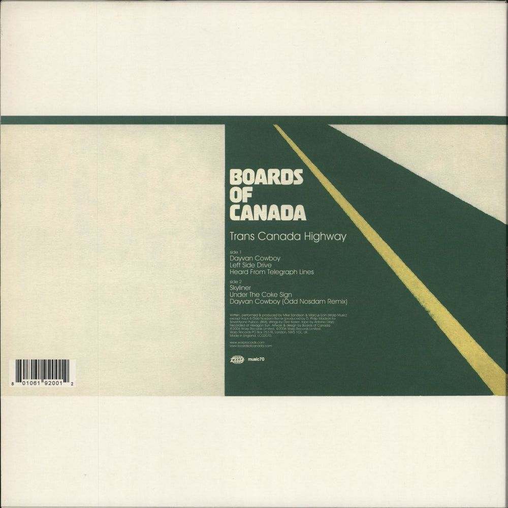 Boards Of Canada Trans Canada Highway - White Vinyl UK 12" vinyl single (12 inch record / Maxi-single) BOF12TR360434