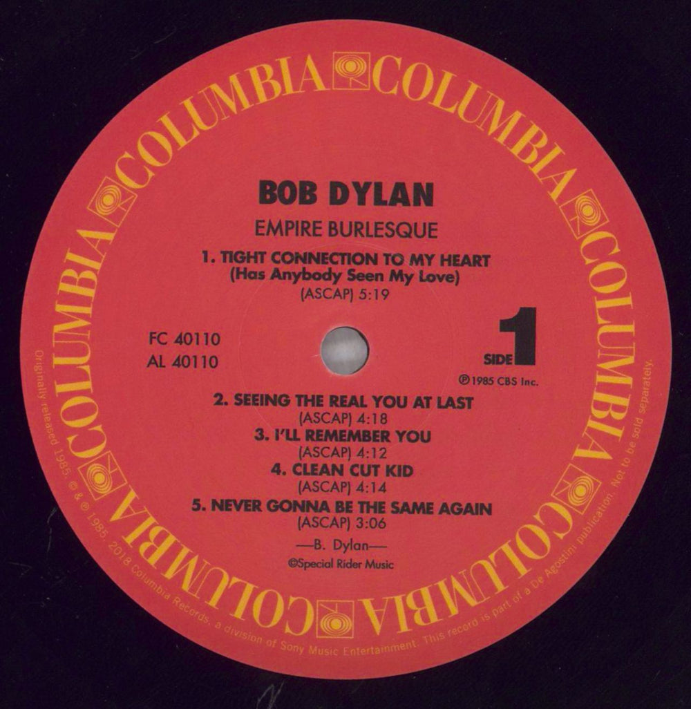 Bob Dylan Empire Burlesque - 180 Gram Vinyl + Booklet UK vinyl LP album (LP record) DYLLPEM825669