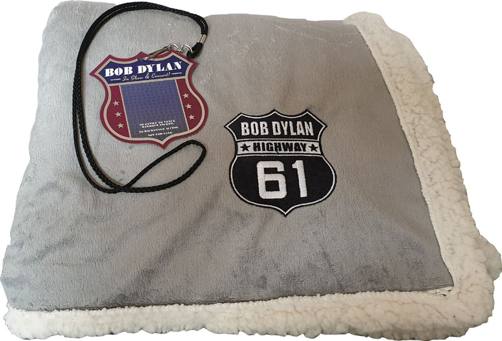 Bob Dylan Highway 61 Throw Blanket & VIP Laminate US memorabilia BLANKET