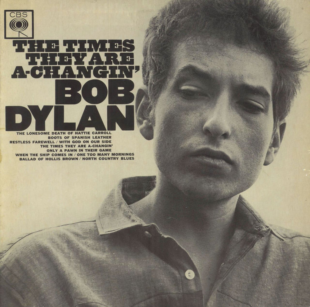 Bob Dylan The Times They Are A-Changin' - 1st - VG UK vinyl LP album (LP record) BPG62251