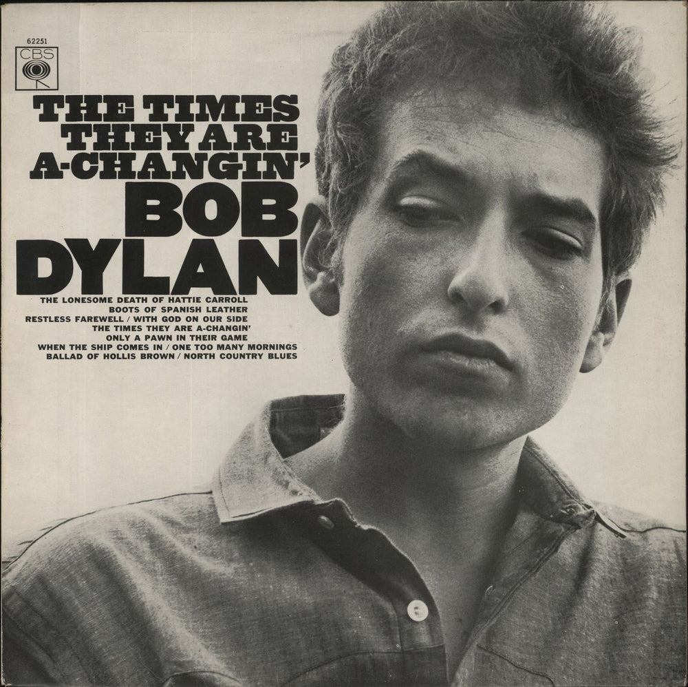 Bob Dylan The Times They Are A-Changin' - graduated orange UK vinyl LP album (LP record) 62251