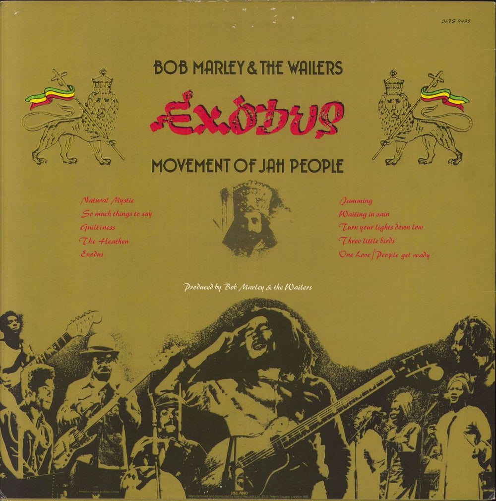 Bob Marley & The Wailers Exodus - 1st - EX UK vinyl LP album (LP record)