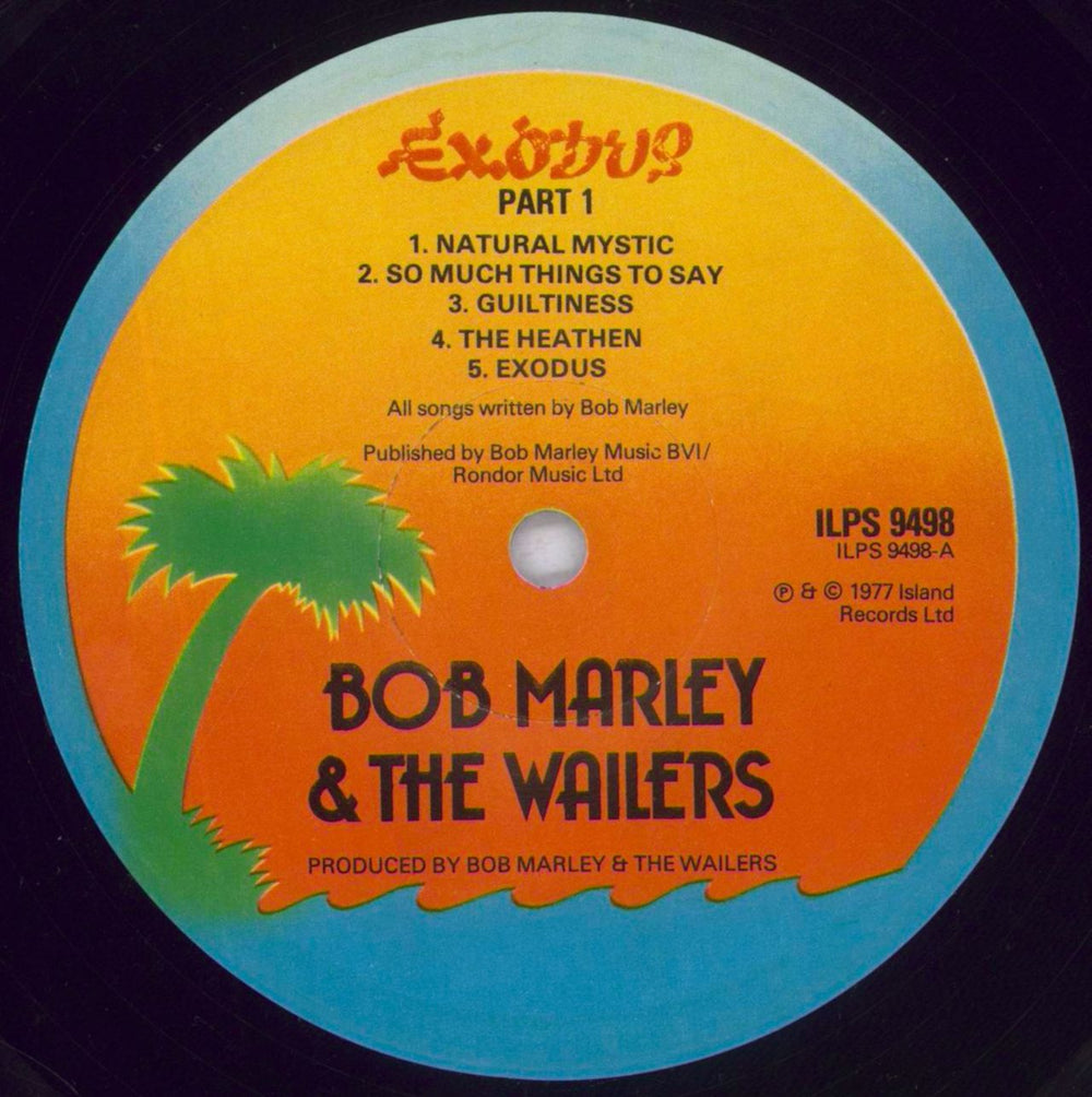 Bob Marley & The Wailers Exodus - 1st - EX UK vinyl LP album (LP record) BMLLPEX786077