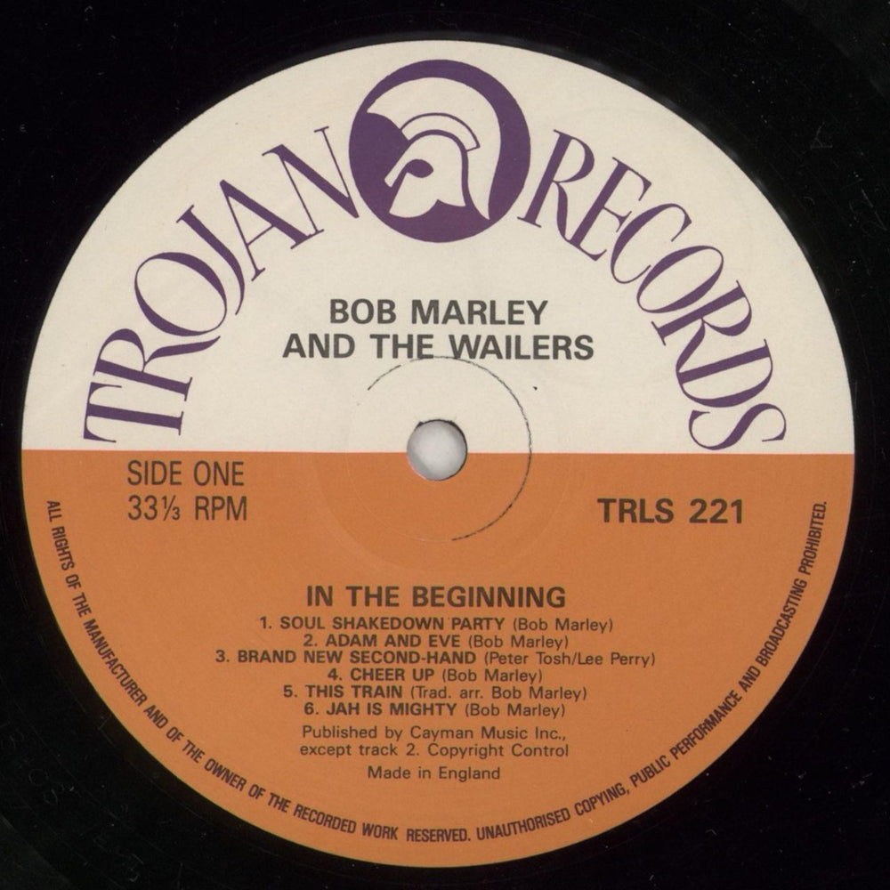 Bob Marley & The Wailers In The Beginning UK vinyl LP album (LP record) BMLLPIN418144