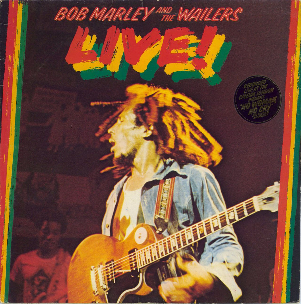 Bob Marley & The Wailers Live! - Hype Stickered Sleeve UK vinyl LP album (LP record) ILPS9376