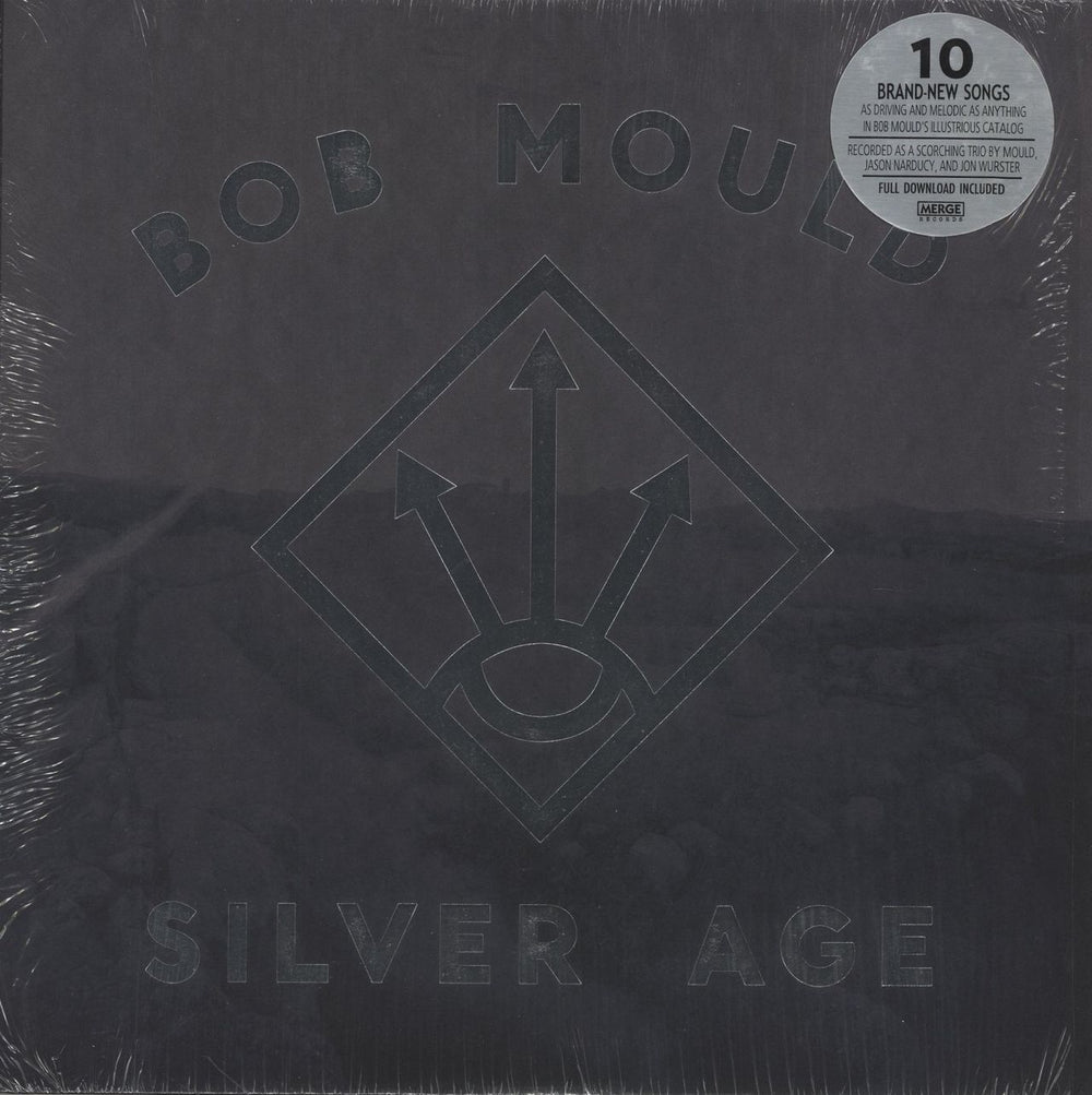 Bob Mould Silver Age - Clear w/Black Smoke Vinyl US vinyl LP album (LP record) MRG450