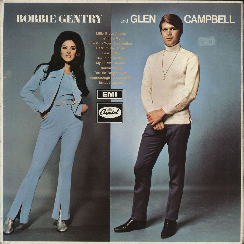 Bobbie Gentry & Glen Campbell Bobbie Gentry And Glen Campbell - Yellow labels UK vinyl LP album (LP record) ST2928