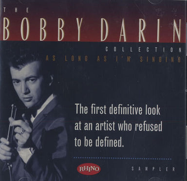 Bobby Darin As Long As I'm Singing: The Bobby Darin Collection Sampler US Promo CD album (CDLP) PRCD7154