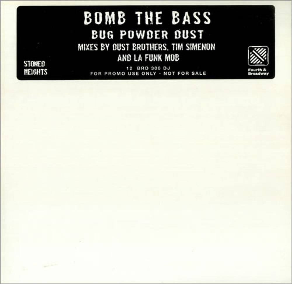 Bomb The Bass Bug Powder Dust UK Promo 12" vinyl single (12 inch record / Maxi-single) 12BRD300DJ