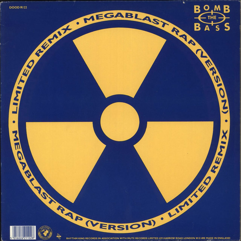 Bomb The Bass Megablast/don't Make Me Wait UK 12" vinyl single (12 inch record / Maxi-single) DOODR122