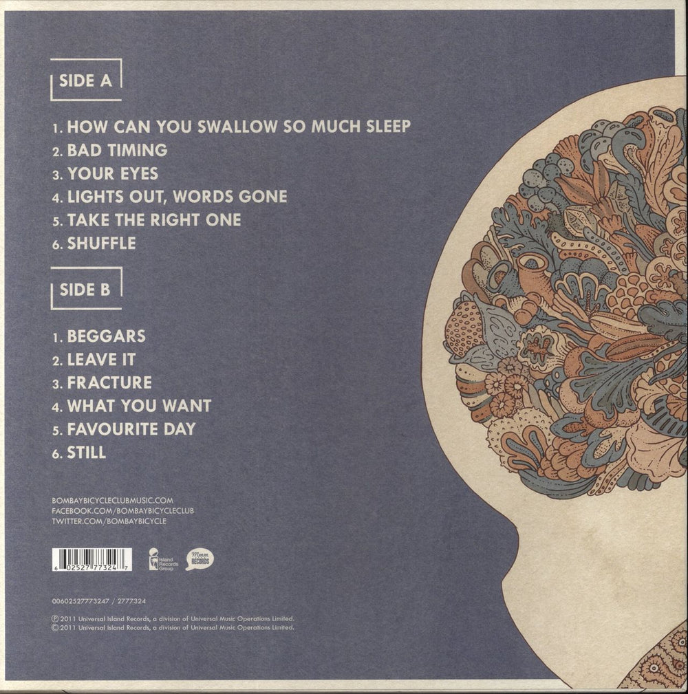 Bombay Bicycle Club A Different Kind Of Fix UK vinyl LP album (LP record) 602527773247
