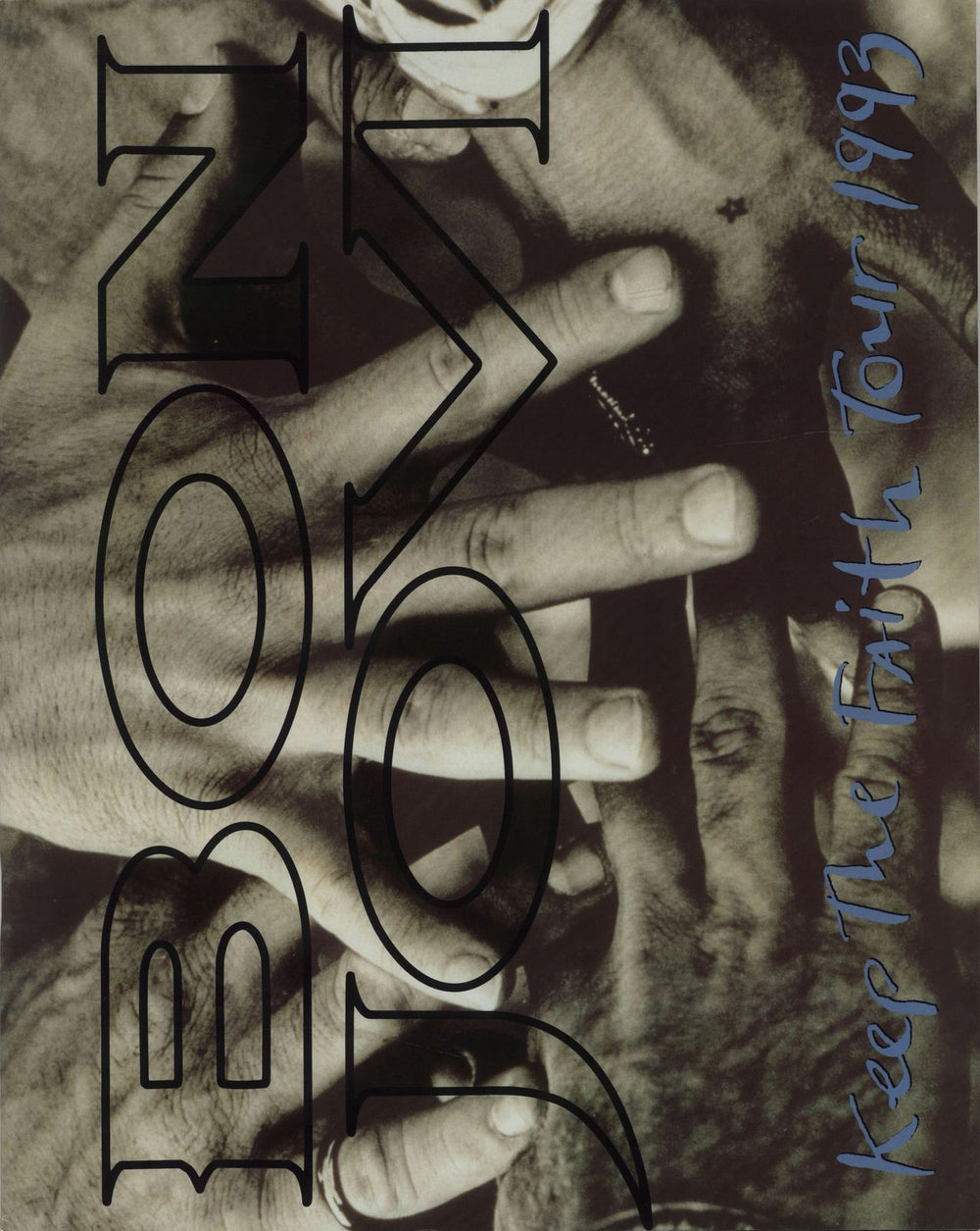 Bon Jovi Keep The Faith Tour 1993 + ticket UK tour programme TOUR PROGRAMME