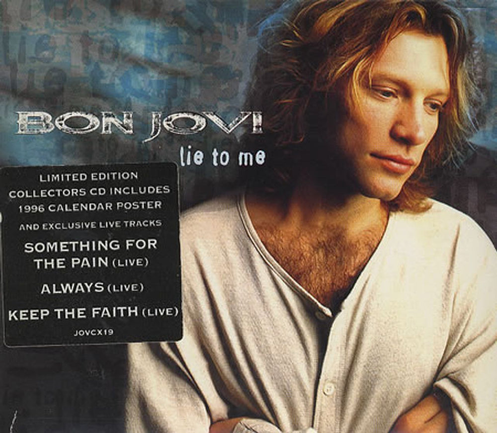 Bon Jovi Lie To Me + Calendar UK CD single (CD5 / 5") JOVCX19