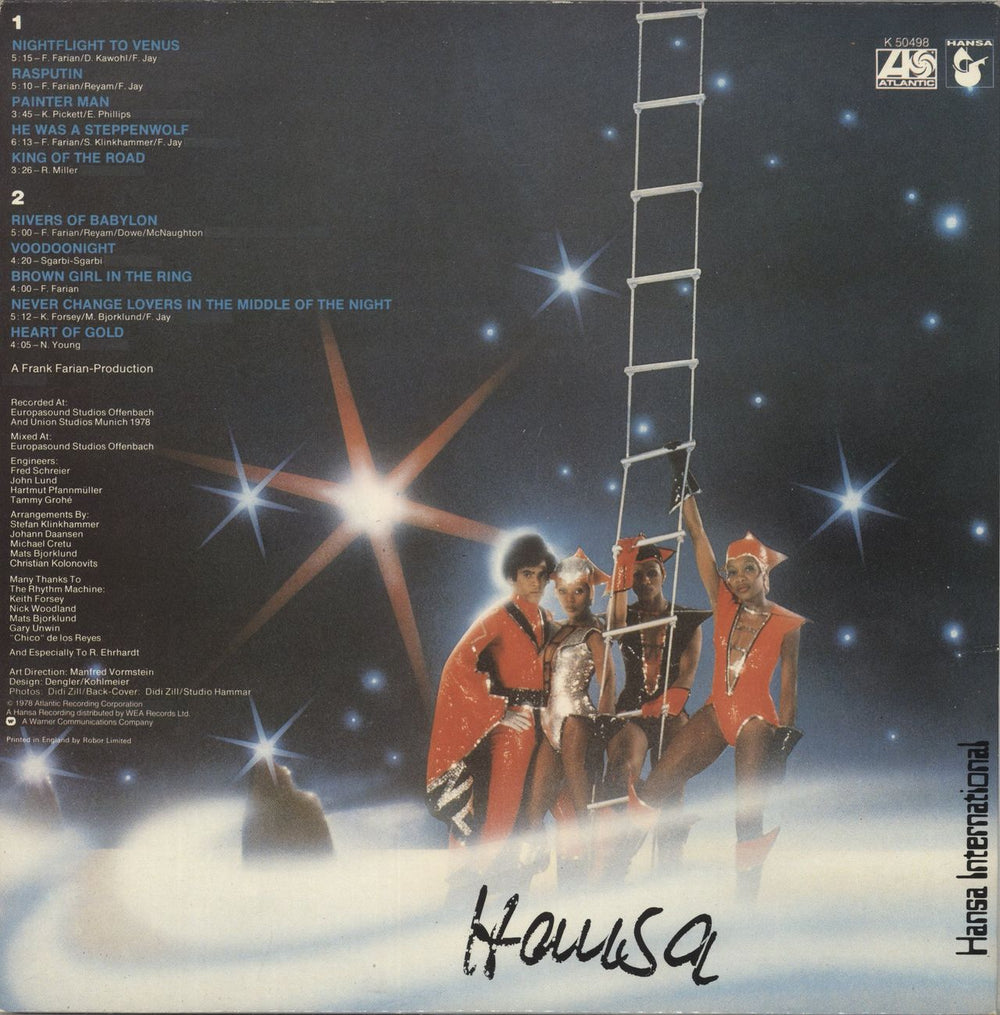 Boney M Nightflight To Venus - EX UK vinyl LP album (LP record)