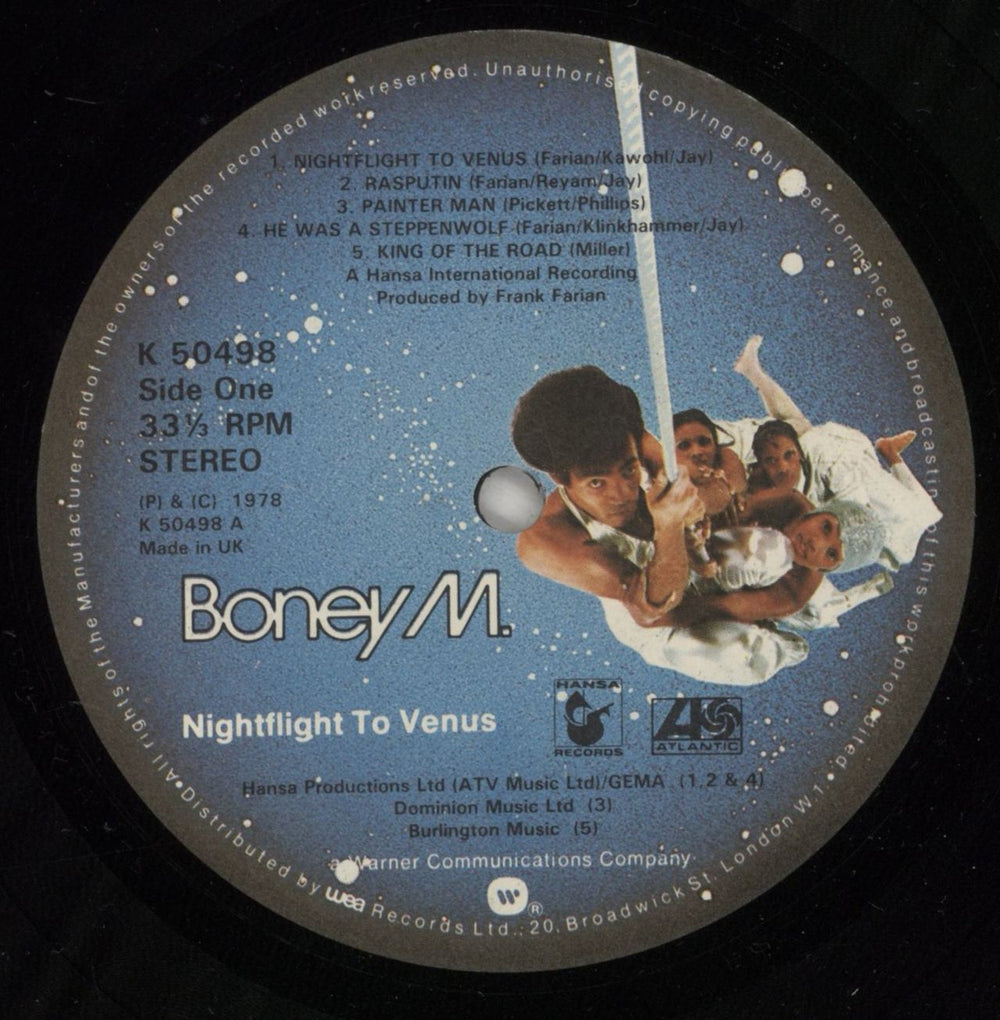 Boney M Nightflight To Venus UK vinyl LP album (LP record) BOMLPNI878494