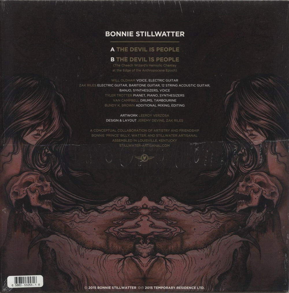 Bonnie Stillwatter The Devil Is People - Blue Marble Vinyl US 12" vinyl single (12 inch record / Maxi-single) 656605325316