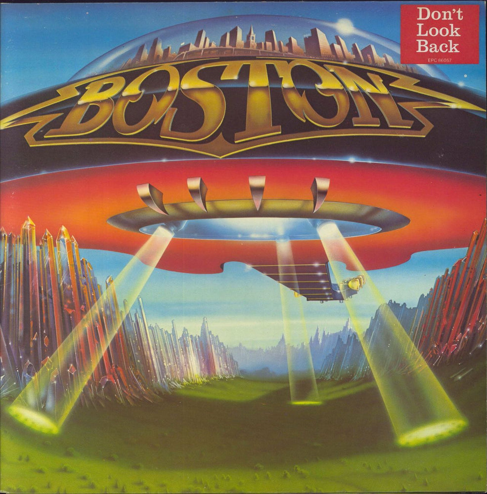 Boston Don't Look Back - Stickered UK vinyl LP album (LP record) EPC86057