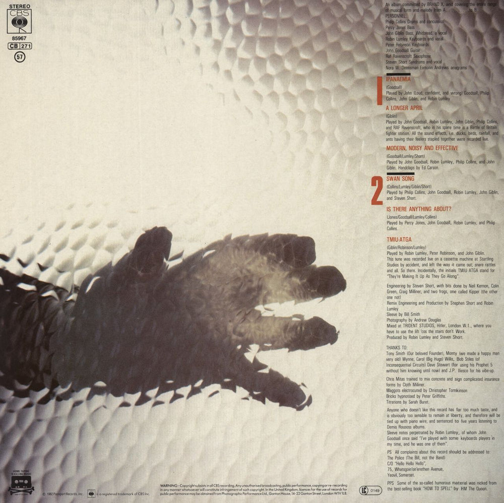 Brand X Is There Anything About? UK vinyl LP album (LP record)