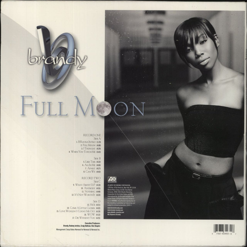 Brandy Full Moon US 2-LP vinyl record set (Double LP Album) 075678349317