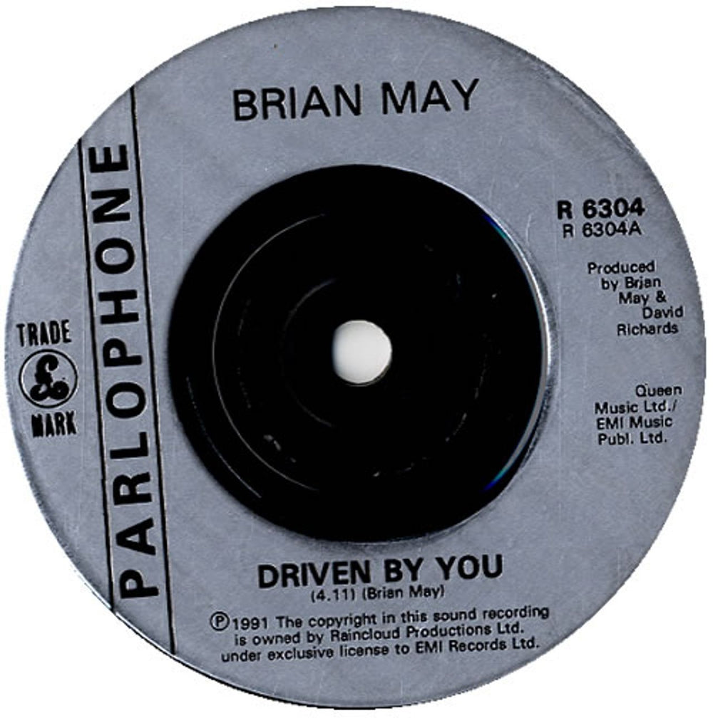 Brian May Driven By You - Gloss Sleeve UK 7" vinyl single (7 inch record / 45) MAY07DR97669