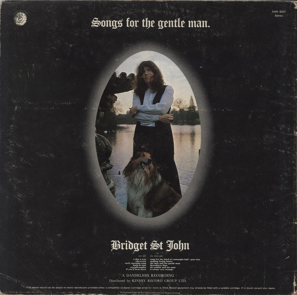 Bridget St John Songs For The Gentle Man - VG UK vinyl LP album (LP record)