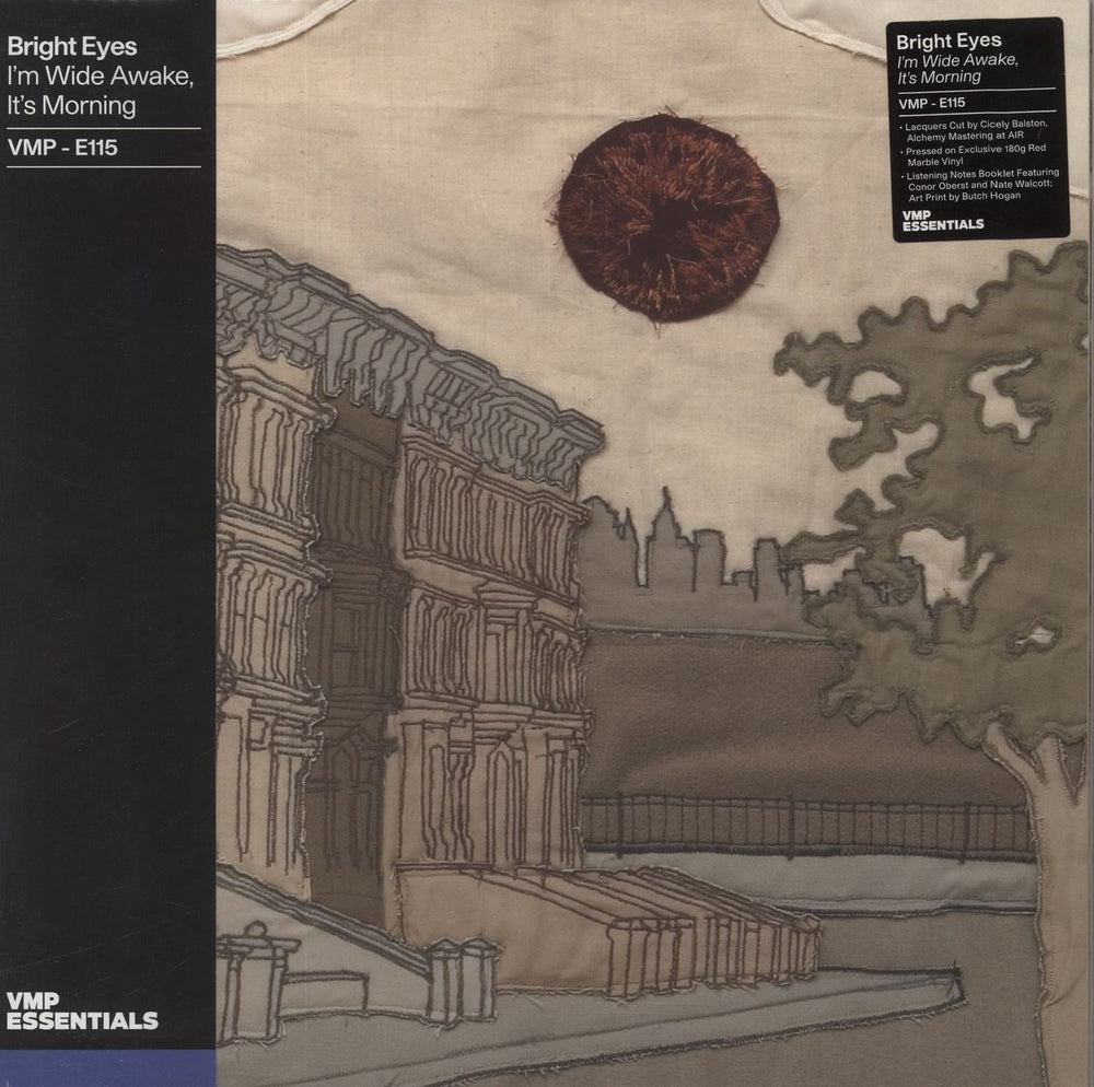 Bright Eyes I'm Wide Awake, It's Morning - Red Marble Vinyl US vinyl LP album (LP record) DOC290