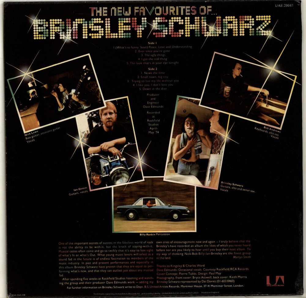 Brinsley Schwarz The New Favourites Of Brinsley Schwarz - EX UK vinyl LP album (LP record)