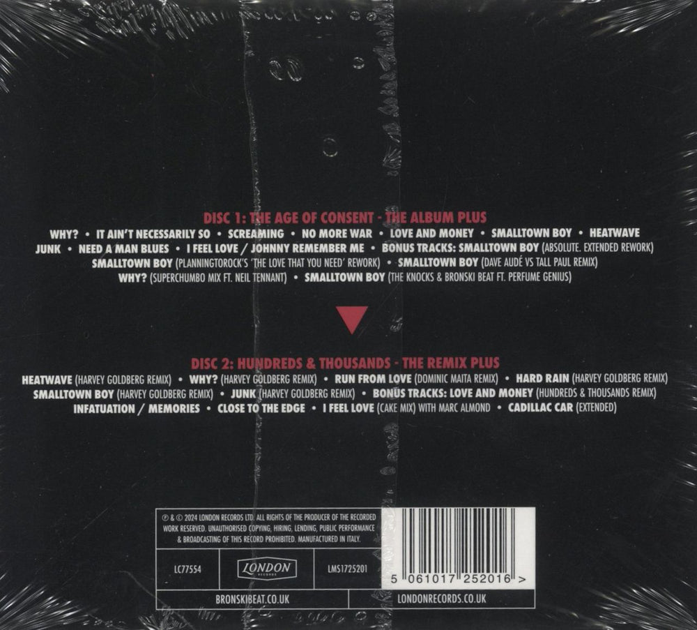 Bronski Beat The Age Of Consent - Sealed UK 2 CD album set (Double CD) 5061017252016