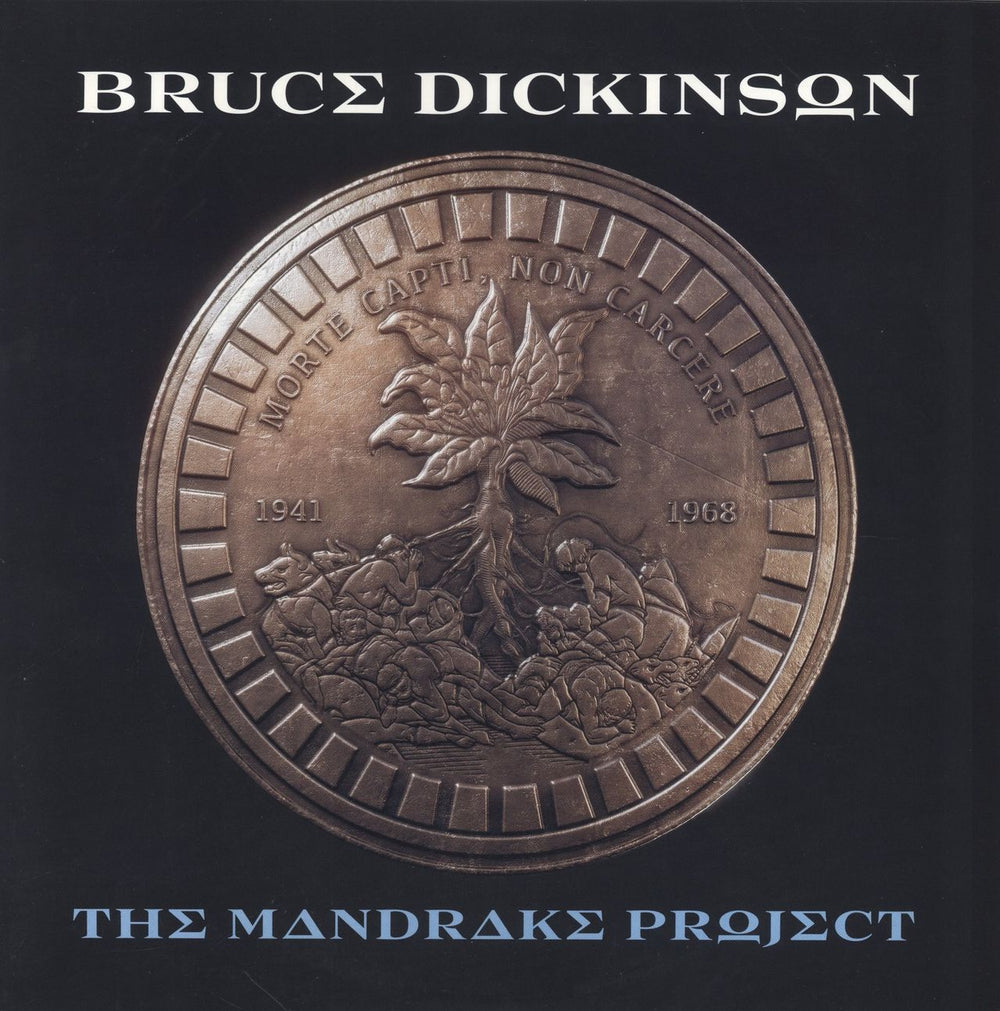 Bruce Dickinson The Mandrake Project - Black Vinyl - Embossed Cover UK 2-LP vinyl record set (Double LP Album) BMGCAT844DLP