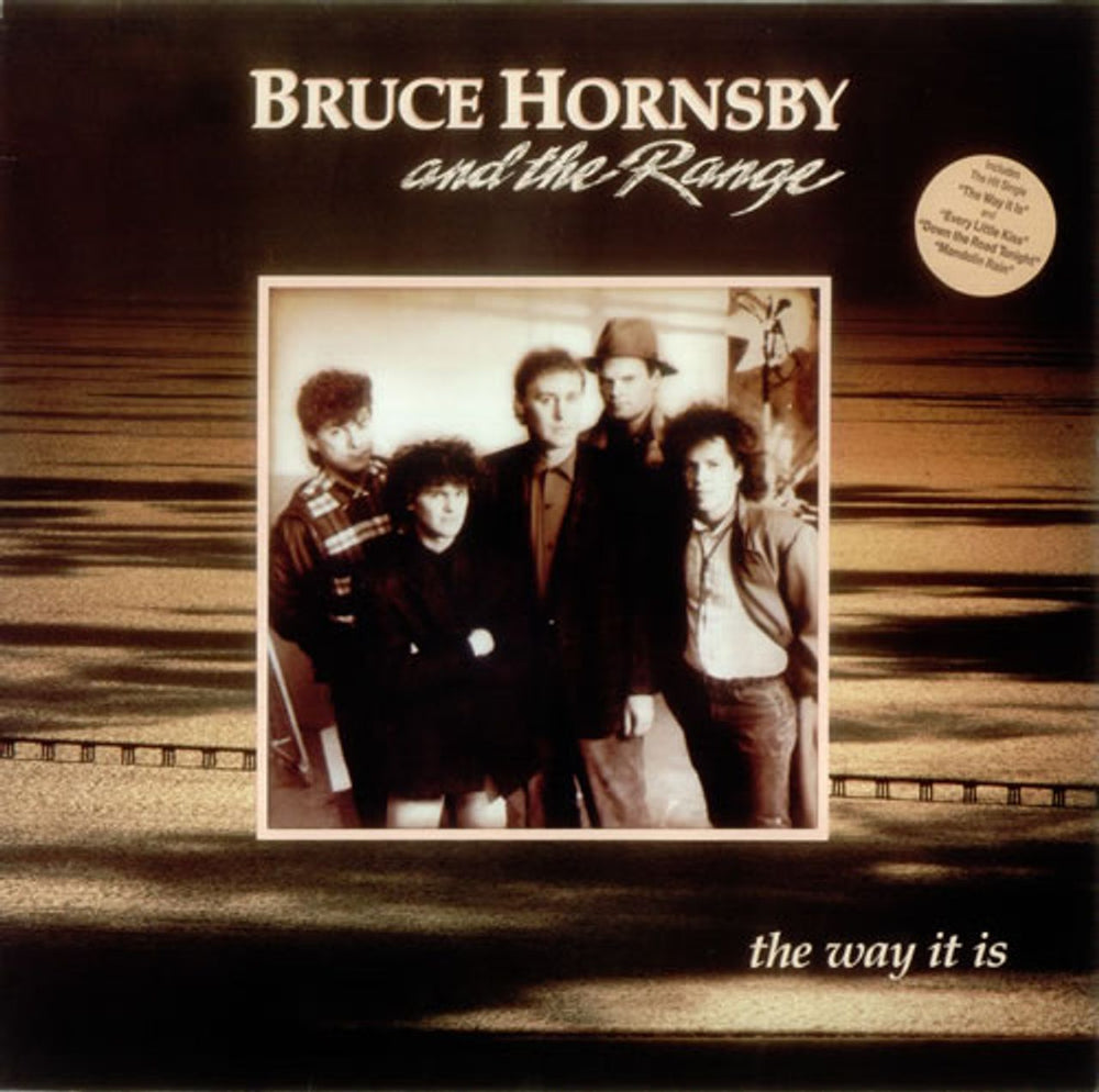 Bruce Hornsby The Way It Is - Hype Stickered UK vinyl LP album (LP record) PL89901