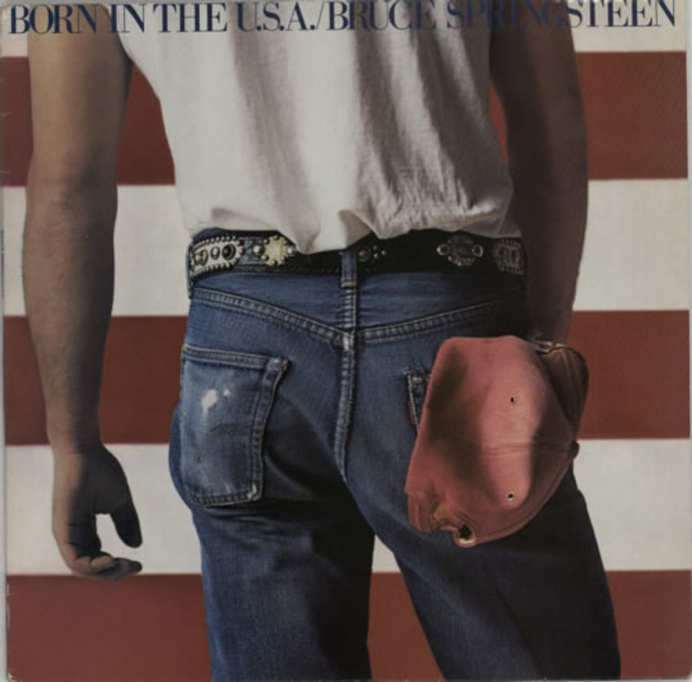 Bruce Springsteen Born In The U.S.A. - 1st + Insert UK vinyl LP album (LP record) 86304