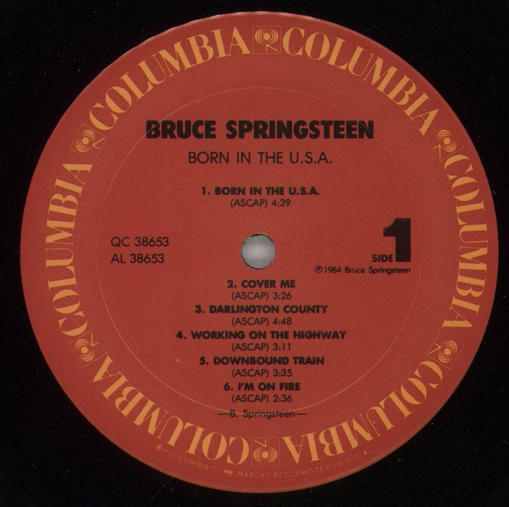 Bruce Springsteen Born In The U.S.A. - 1st US vinyl LP album (LP record) SPRLPBO272484