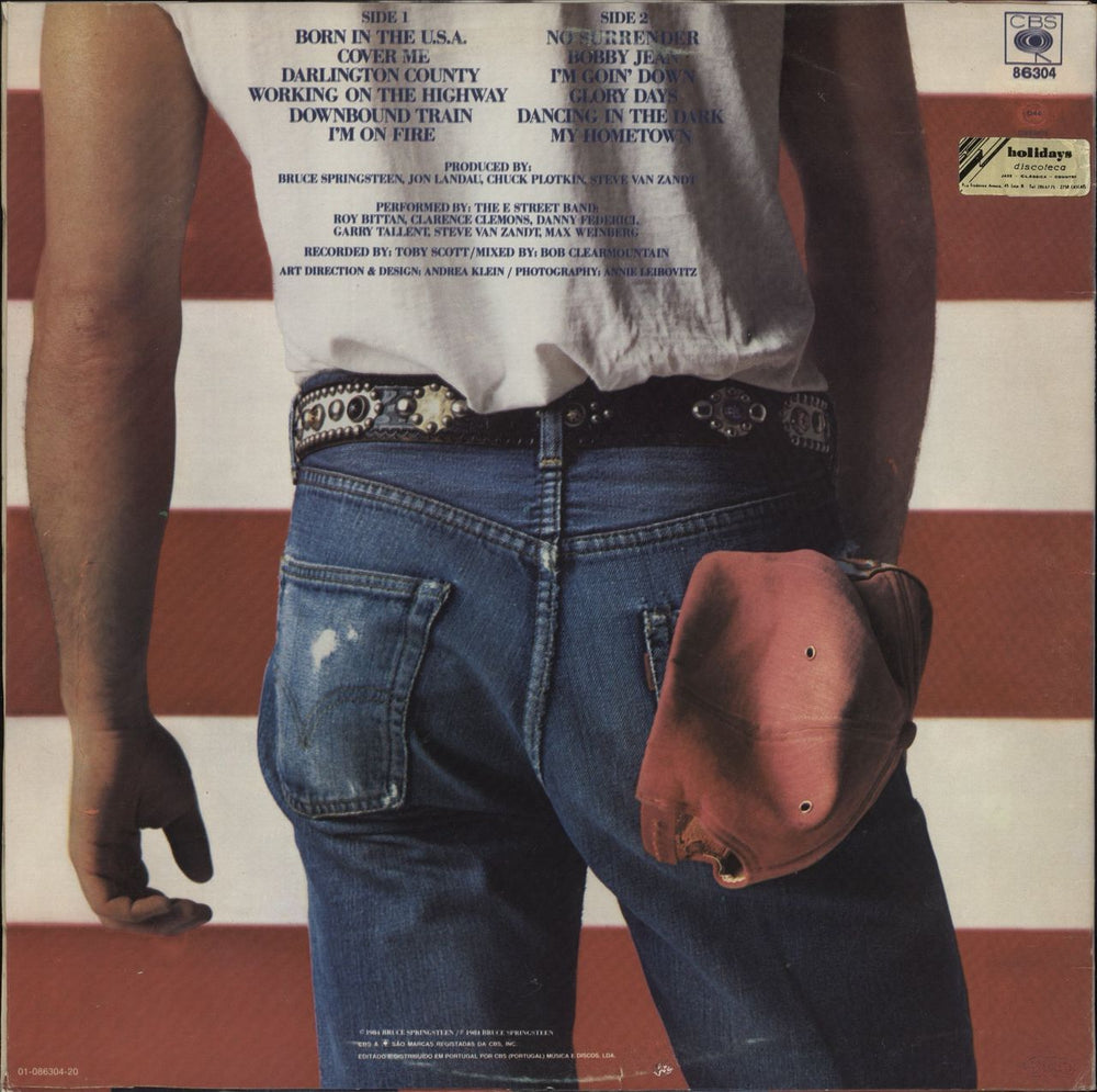 Bruce Springsteen Born In The U.S.A. Portuguese vinyl LP album (LP record)
