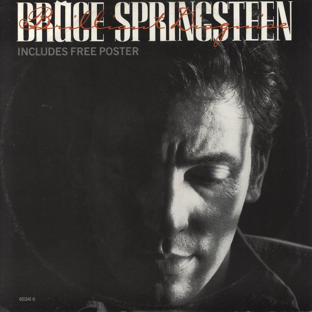 Bruce Springsteen Brilliant Disguise + Poster Spanish 12" vinyl single (12 inch record / Maxi-single) 6511416