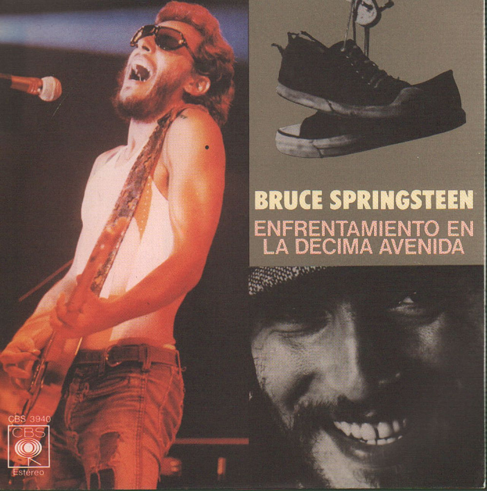 Bruce Springsteen Enfrentamiento En La Decima Avienda Spanish 7" vinyl single (7 inch record / 45) CBS3940