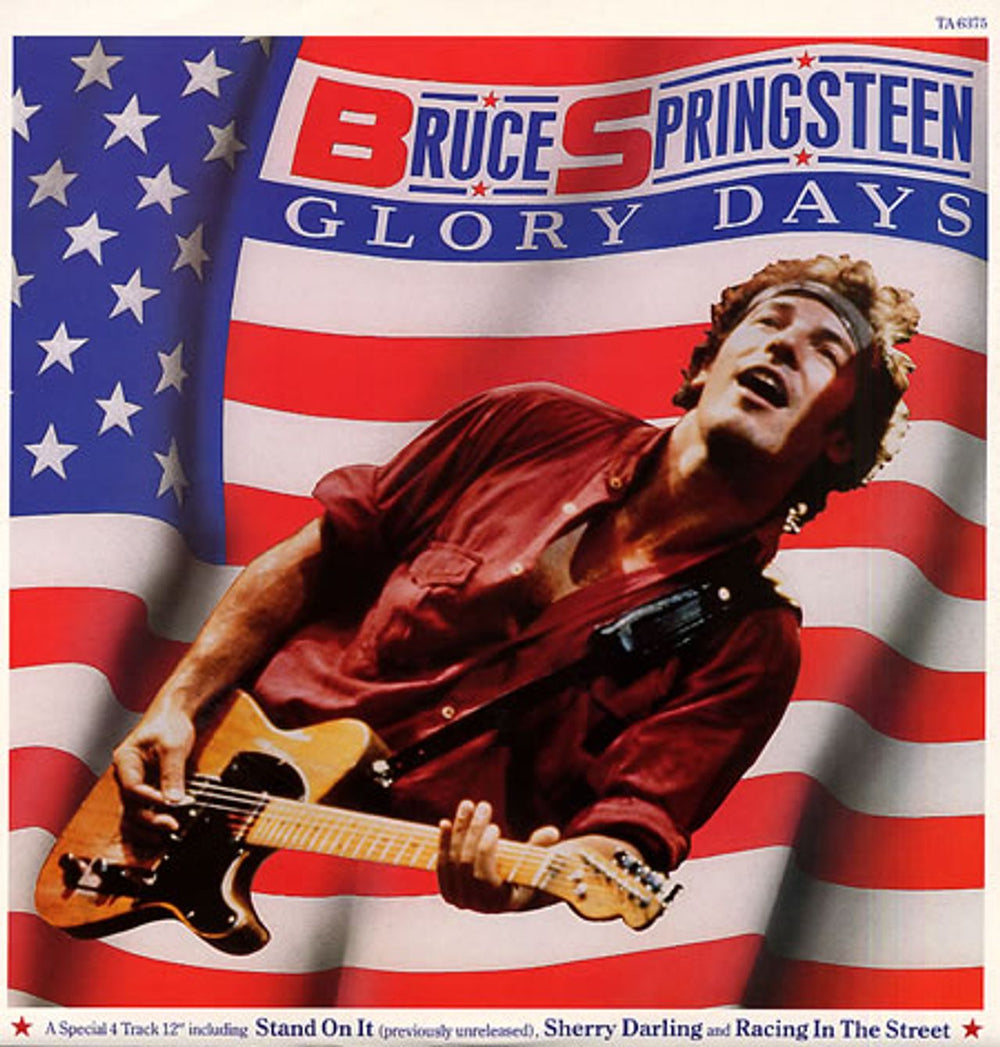 Bruce Springsteen Glory Days UK 12" vinyl single (12 inch record / Maxi-single) TA6375