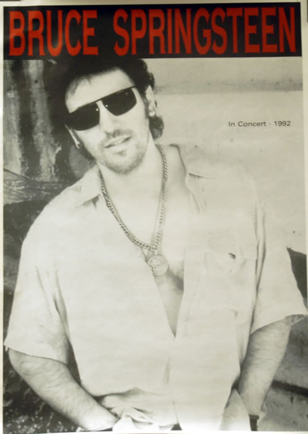 Bruce Springsteen In Concert 1992 UK Promo poster 36 X 25