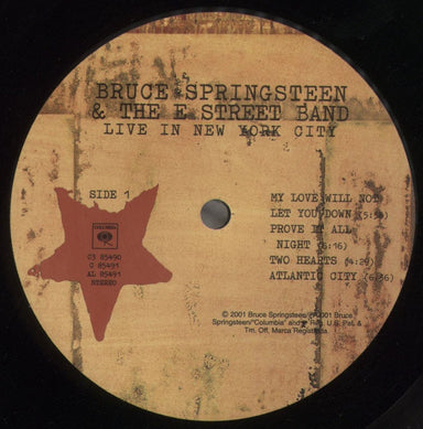 Bruce Springsteen Live In New York City US 3-LP vinyl record set (Triple LP Album) SPR3LLI857238