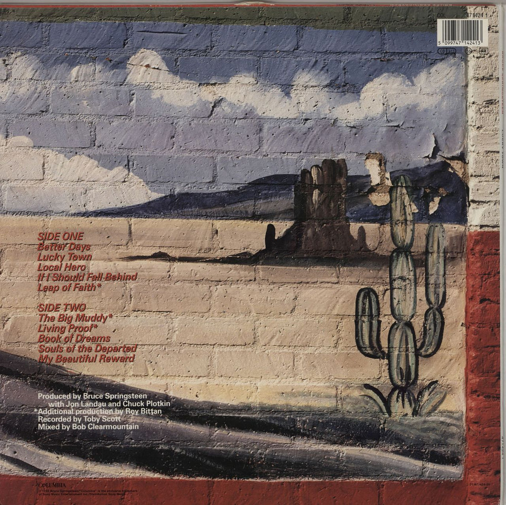 Bruce Springsteen Lucky Town - EX Dutch vinyl LP album (LP record) 5099747142413