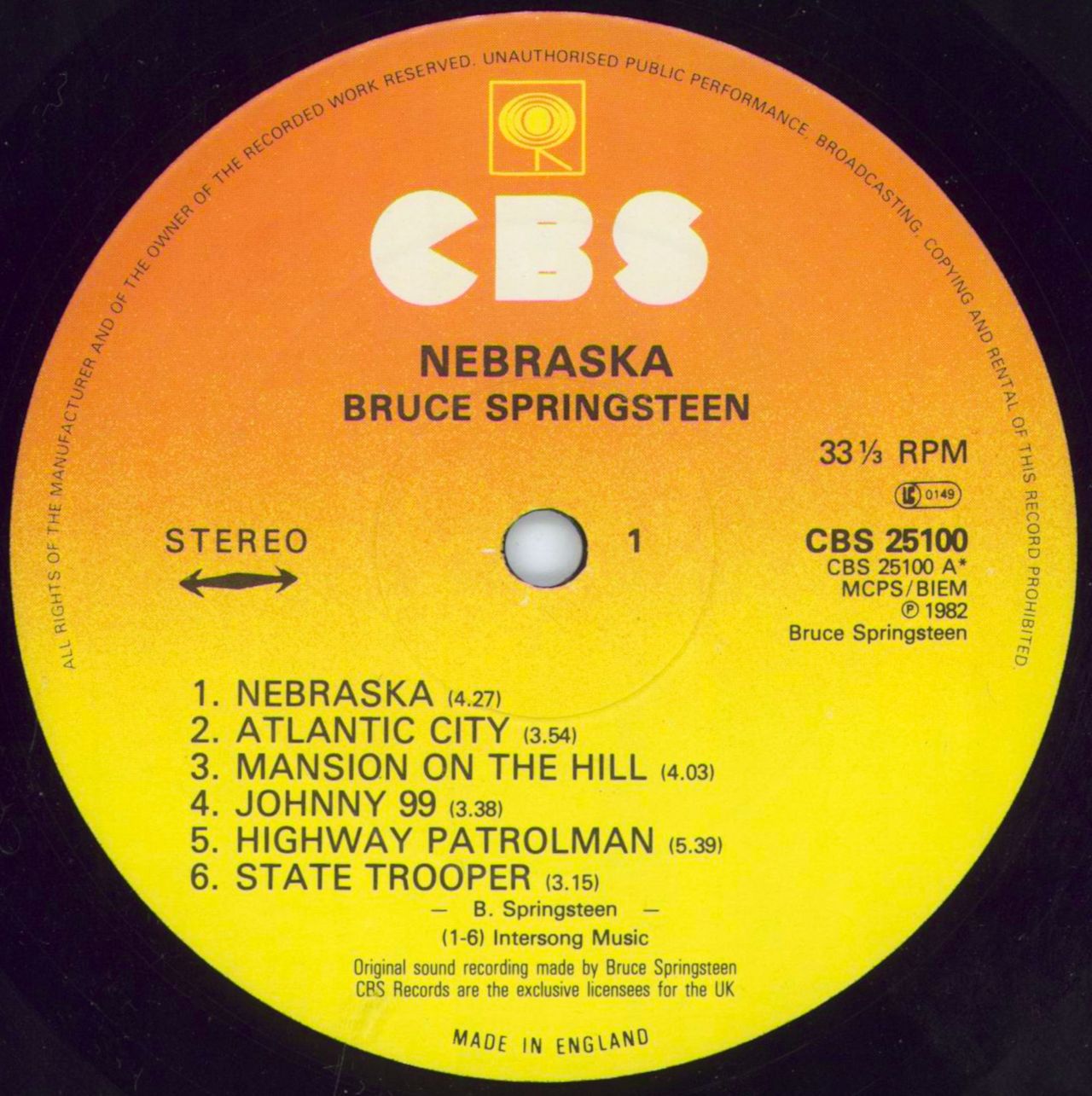 新品　Bruce Springsteen　ベスト盤　限定カラー盤 LPレコード ブルース・スプリングスティーン『ボーン・イン・ザ・U.S.A.』40周年