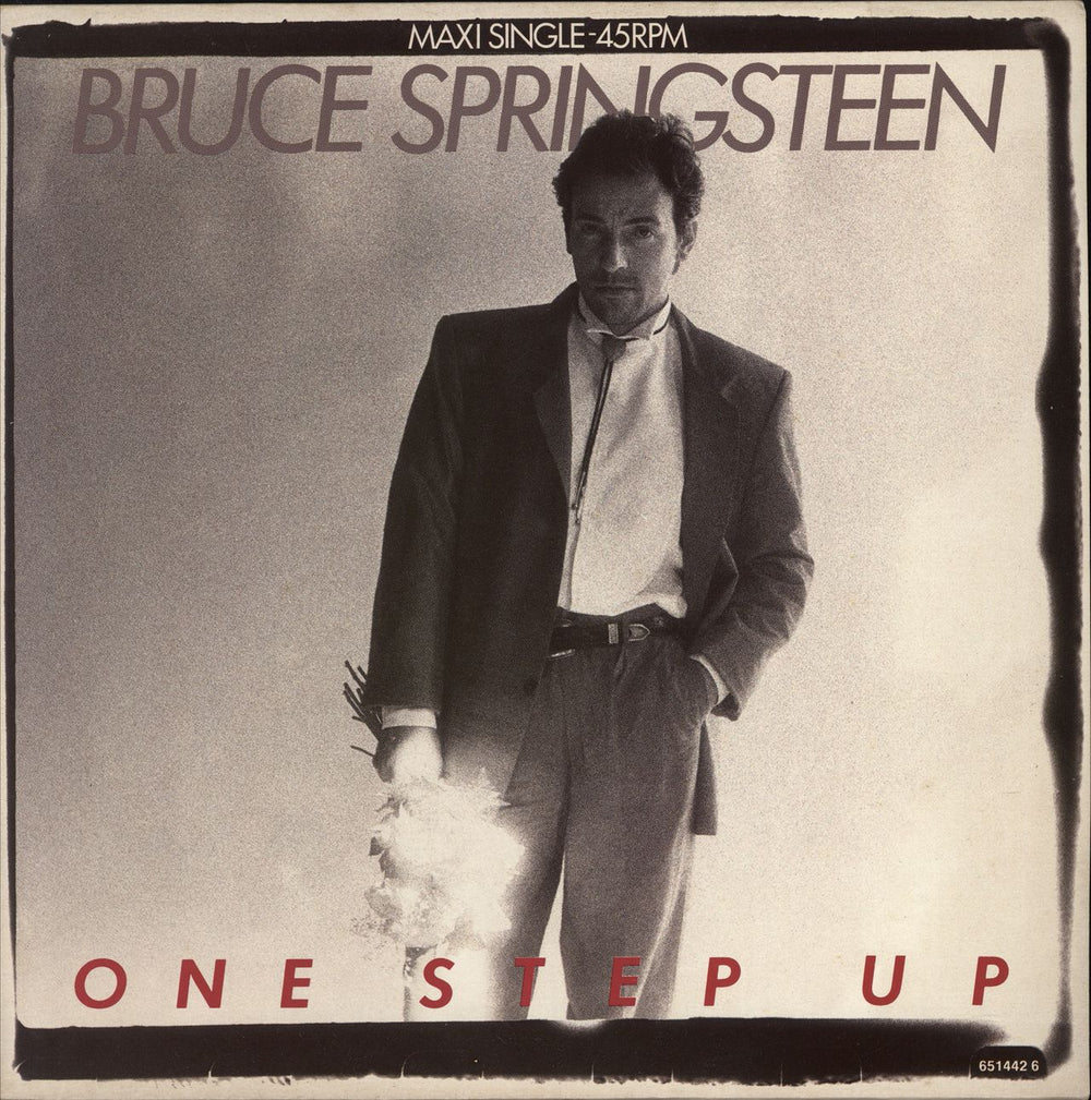 Bruce Springsteen One Step Up Dutch 12" vinyl single (12 inch record / Maxi-single) 651442-6