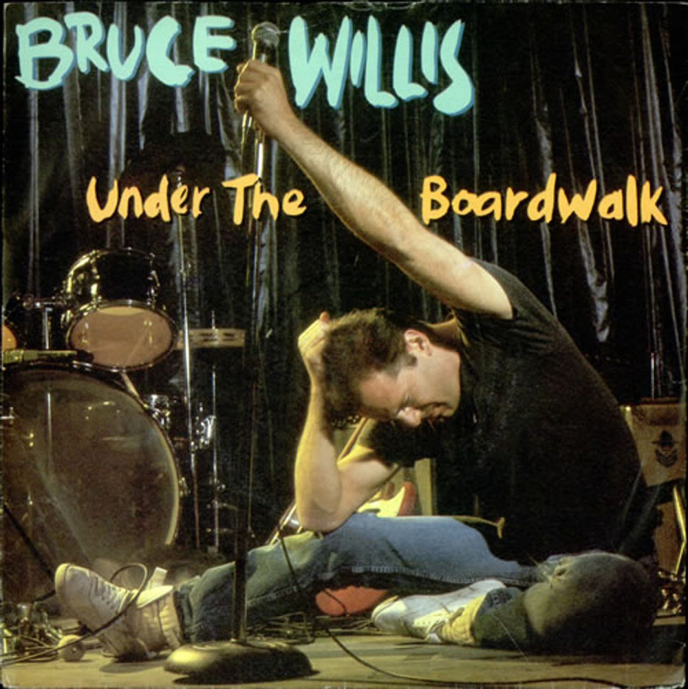 Bruce Willis Under The Boardwalk UK 7" vinyl single (7 inch record / 45) ZB41349