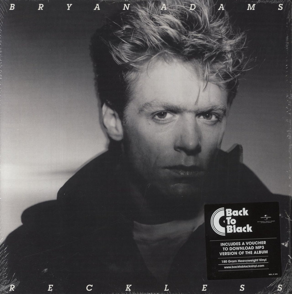 Bryan Adams Reckless: 30th Anniversary - 180gram Vinyl - Shrink UK 2-LP vinyl record set (Double LP Album) 378305-9